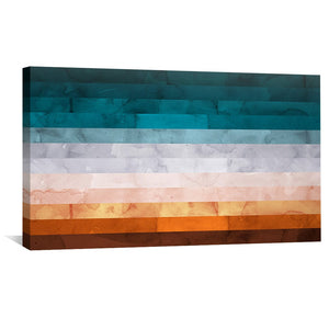 Watercolor Landscape 9 Canvas Art Clock Canvas