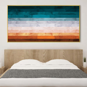 Watercolor Landscape 9 Canvas Art Clock Canvas