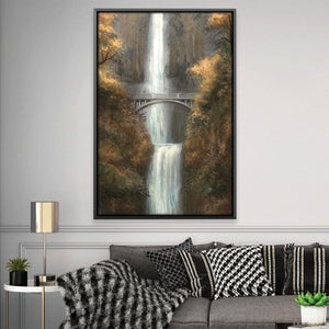 Waterfall Bridge Canvas Art 12 x 18in / Canvas Clock Canvas