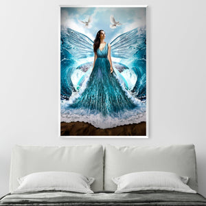 Waves of the Dress Canvas Art Clock Canvas