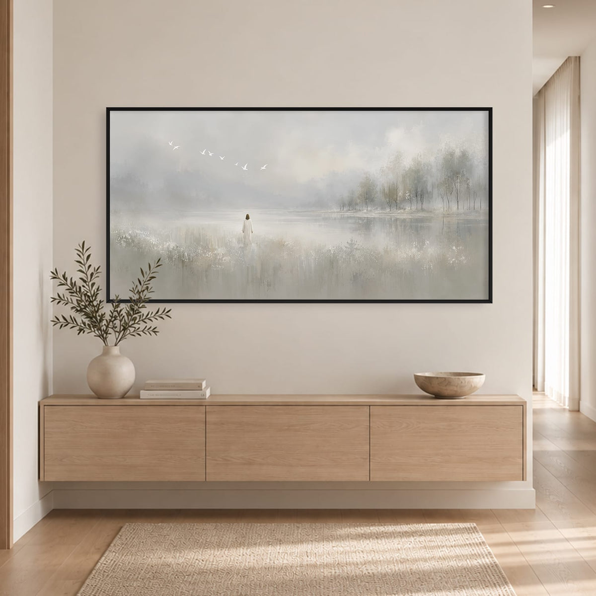 Where Peace Dwells Canvas Art Clock Canvas
