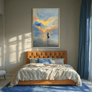 Where Sky Meets Soul Canvas Art Clock Canvas