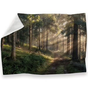 Where the Sun Leads Blanket Blanket 30 x 40in Clock Canvas
