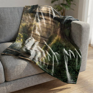 Where the Sun Leads Blanket Blanket Clock Canvas