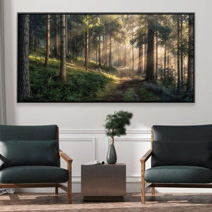 Where the Sun Leads Canvas Art 20 x 10in / Canvas Clock Canvas