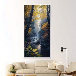 Whipsering Stream Canvas Art Clock Canvas
