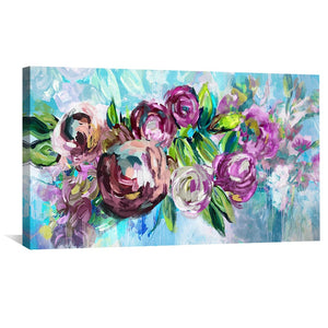 Whirl of Petals Canvas Art Clock Canvas