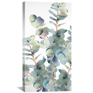 Whispering Eucalyptus Canvas Art Clock Canvas