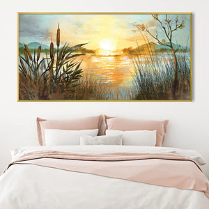 Whispering Waters Canvas Art Clock Canvas