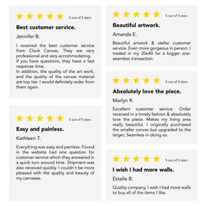 Whispering Woods Canvas Art Clock Canvas