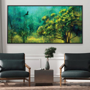 Whispering Woods Canvas Art Clock Canvas