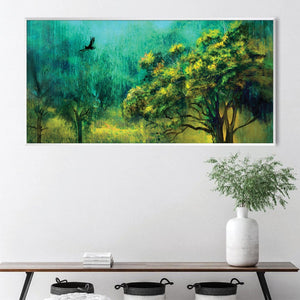 Whispering Woods Canvas Art Clock Canvas