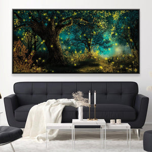 Whispers of the Fireflies Canvas Art Clock Canvas