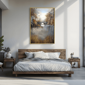 Whispers of the Stone Bridge Canvas Art Clock Canvas