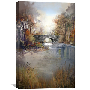 Whispers of the Stone Bridge Canvas Art Clock Canvas