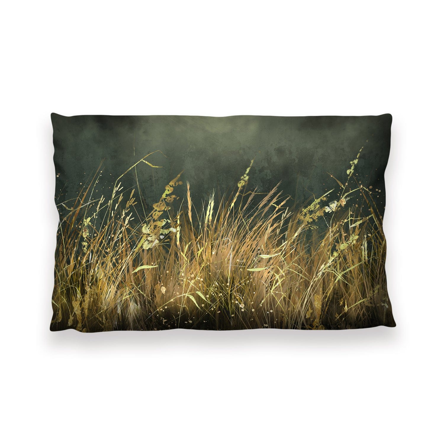 Wild Grasses Cushion Cushion 13 x 19in Clock Canvas
