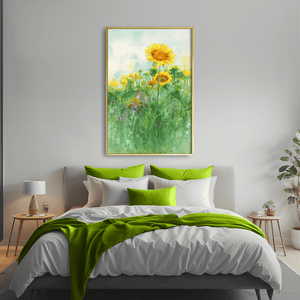 Wild Sun Whispers Canvas Art Clock Canvas