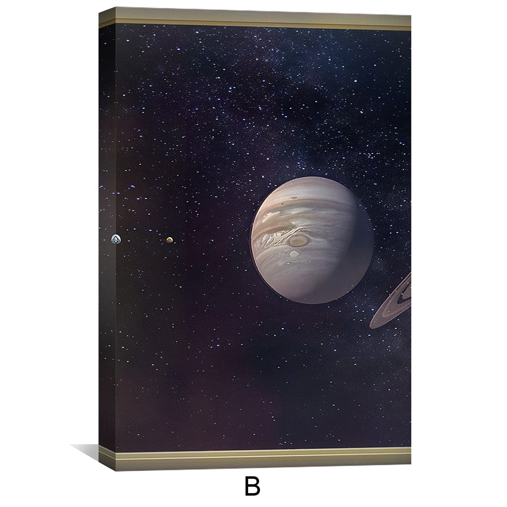 Window to Orbit Canvas Art Clock Canvas