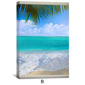 Window to Paradise Canvas Art Clock Canvas