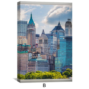 Window to the City Canvas Art Clock Canvas