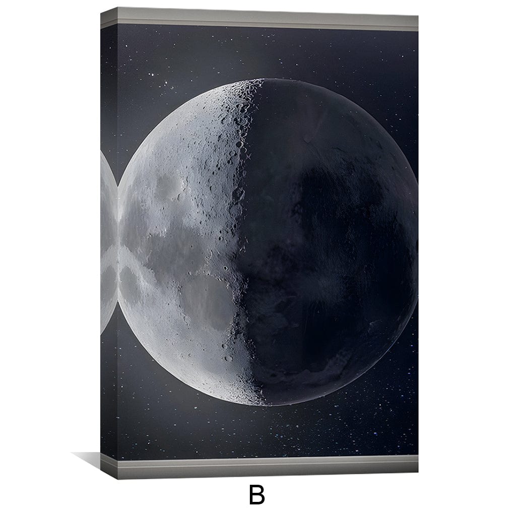 Window to the Moon Canvas Art Clock Canvas