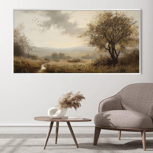 Windswept Calm Canvas Art Clock Canvas