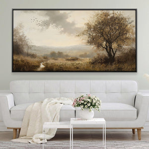 Windswept Calm Canvas Art Clock Canvas