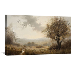 Windswept Calm Canvas Art Clock Canvas