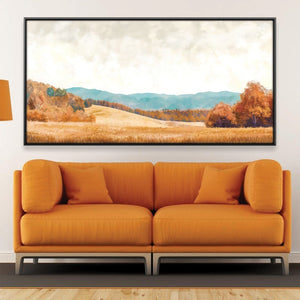 Windswept Warmth Canvas Art 20 x 10in / Canvas Clock Canvas