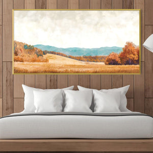 Windswept Warmth Canvas Art Clock Canvas