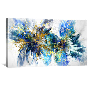 Winged Abstract Duo Canvas Art Clock Canvas