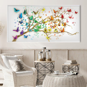 Winged Branches Canvas Art Clock Canvas