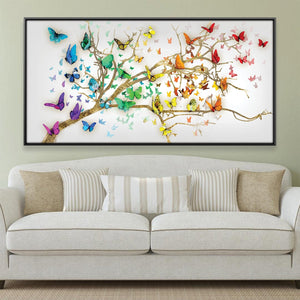 Winged Branches Canvas Art Clock Canvas
