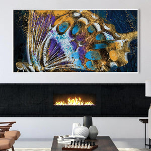 Winged Elegance Canvas Art Clock Canvas