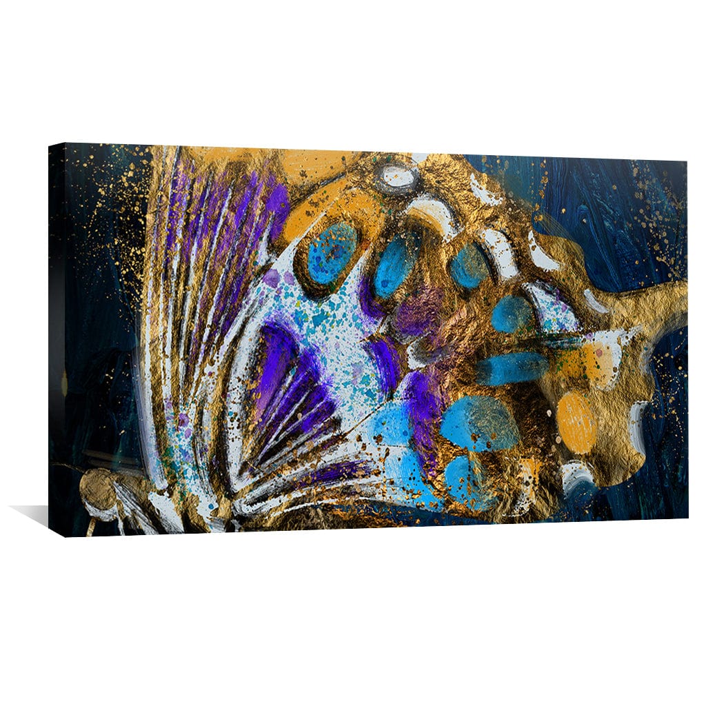 Winged Elegance Canvas Art Clock Canvas