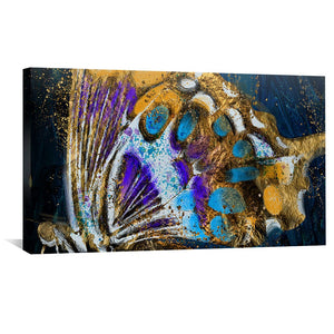 Winged Elegance Canvas Art Clock Canvas