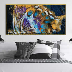 Winged Elegance Canvas Art Clock Canvas