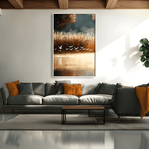 Wings of the Marsh Canvas Art Clock Canvas