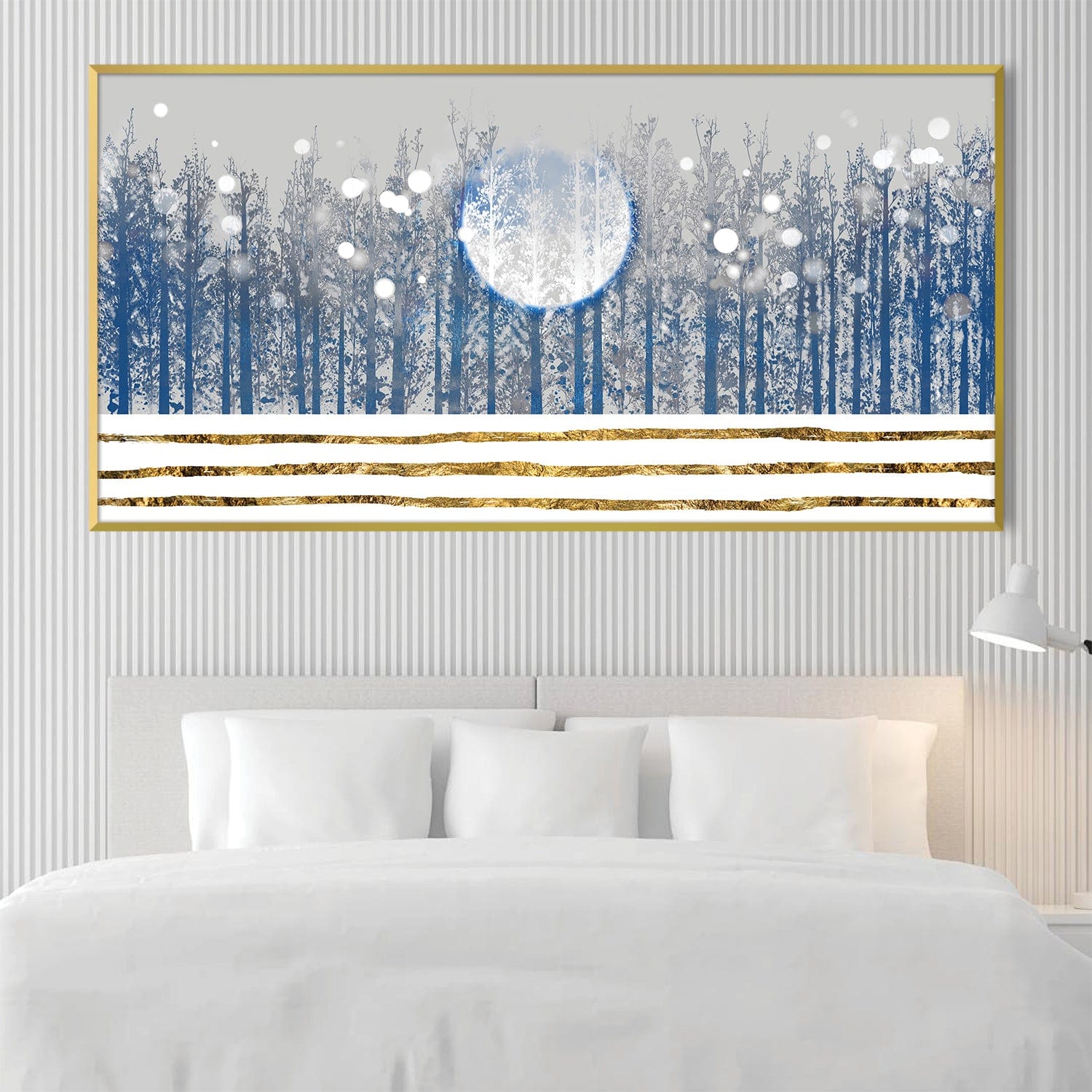 Winter Moon Canvas Art Clock Canvas