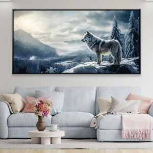 Wolf Gaze Canvas Art Clock Canvas