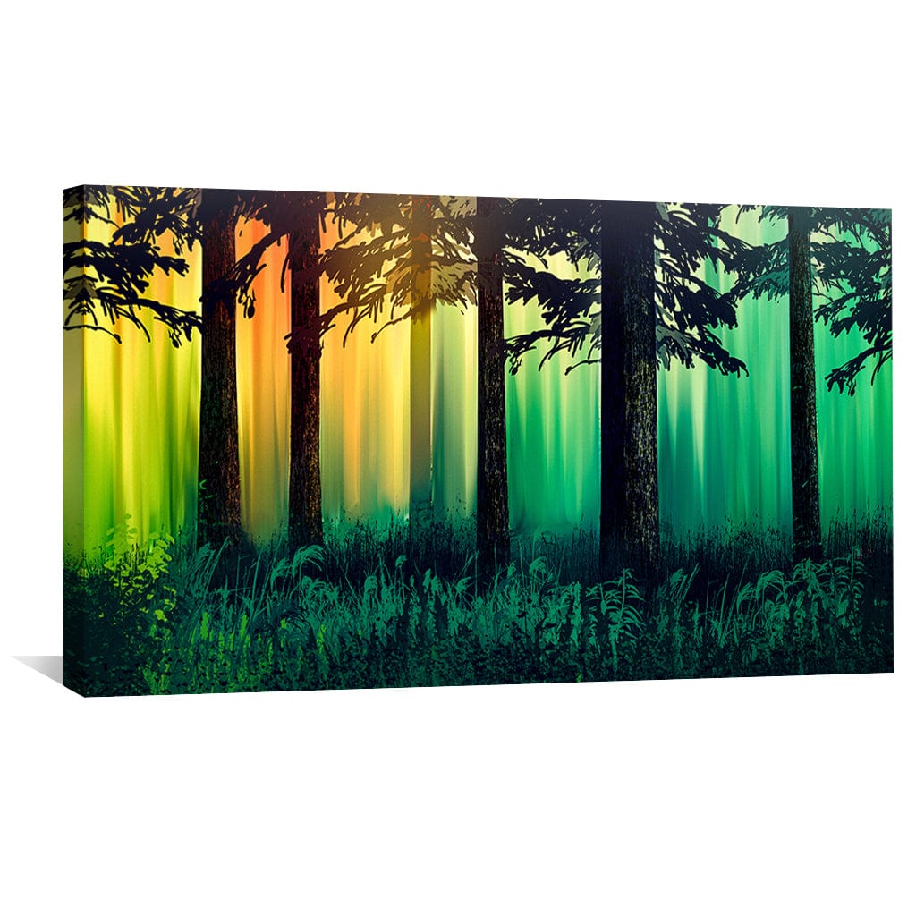 Woodland Glows Canvas Art Clock Canvas