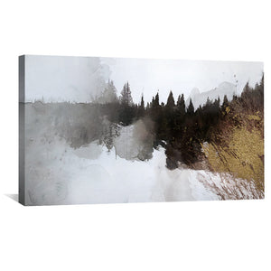 Woodland Palette Canvas Art Clock Canvas
