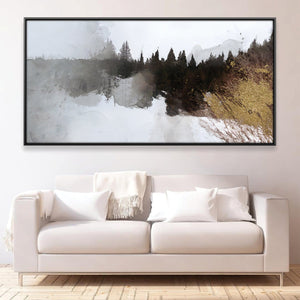 Woodland Palette Canvas Art Clock Canvas