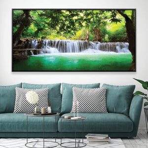 Woodland Rapids Canvas Art 50 x 25cm / Framed Prints Clock Canvas