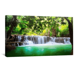 Woodland Rapids Canvas Art Clock Canvas
