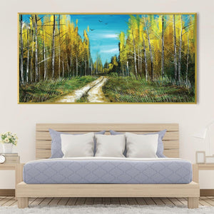 Woodland Trail Canvas Art Clock Canvas