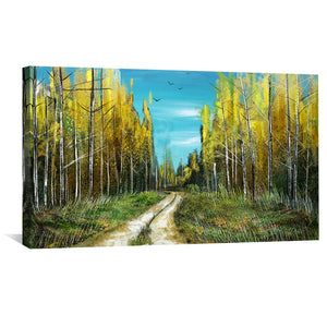 Woodland Trail Canvas Art Clock Canvas