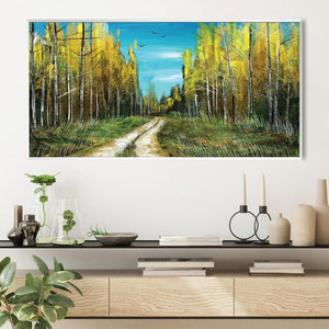 Woodland Trail Canvas Art Clock Canvas