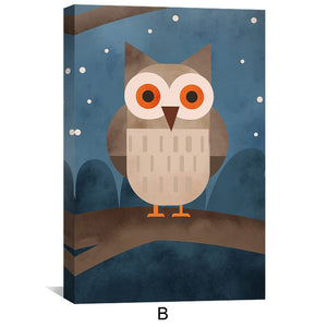 Woodland Wonders Canvas Art B / 12 x 18in / Canvas Clock Canvas