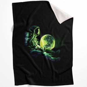 World In Your Hands Blanket Blanket 75 x 100cm Clock Canvas